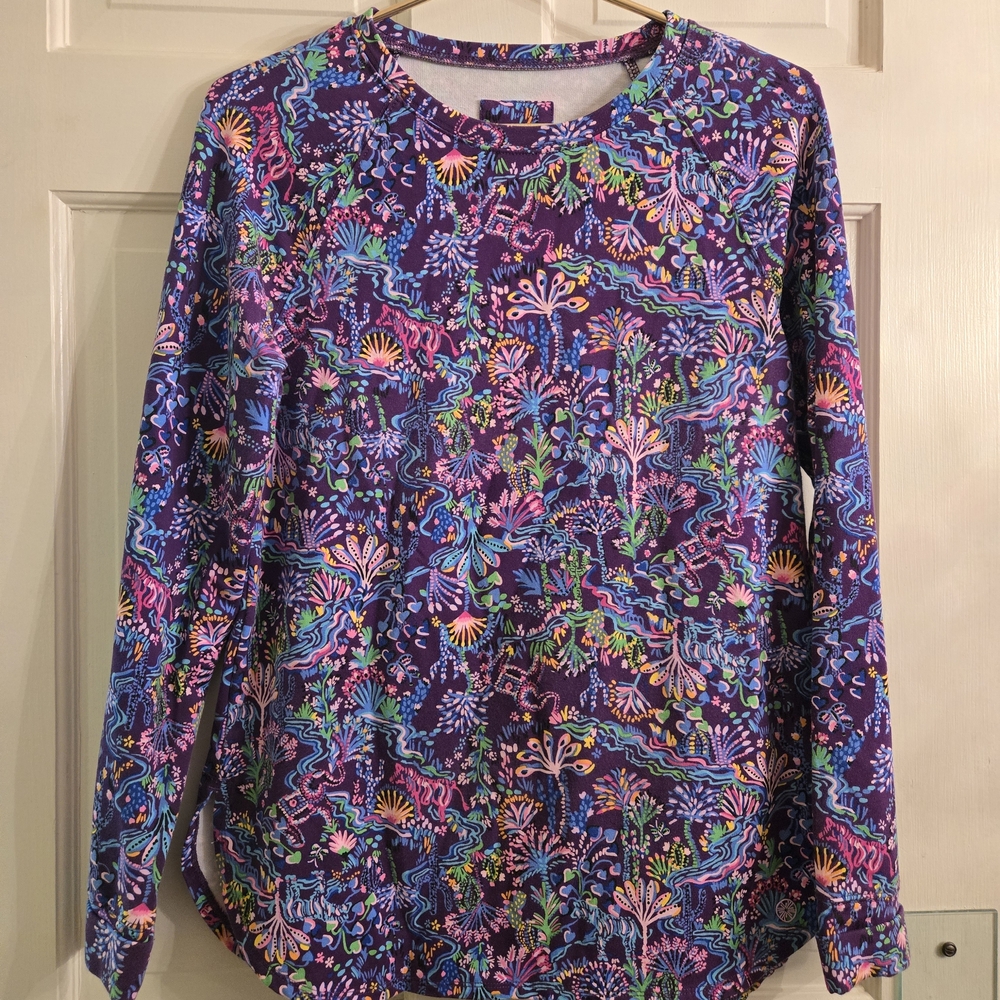 Lilly Pulitzer UPF50+ Luxletic Blythe Pullover S